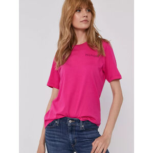 Tommy Hilfiger dámské růžové tričko - S (TP1)